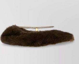 Stella McCartney faux fur ballerina shoes