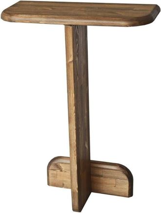 Dmora Consola Dpodavin, Mesa Multiusos, Gabinete De Soporte, Escritorio De Pasillo, 80x25h85 Cm, Nuez - Dmora