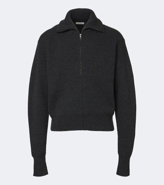 Christophe Lemaire Pullover in lana a coste con zip