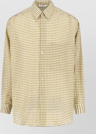 Auralee checked shirt