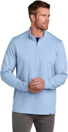 Travis Mathew Travis Mathew Coveside Top Mens Light Blue Heather 1/4-Zip Active DDR2910