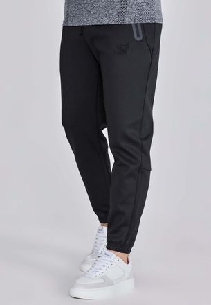 Siksilk Sweatpants SIKSILK Siksilk Jogginghose Tapered Joggers, Herren, Gr. XXL, N-Gr, schwarz, Obermaterial: 95% Polyester PES. 5% Elasthan EL., Hosen Sweatp
