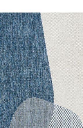 Jonathan Y Designs Zia Modern Geometric Organic Shapes Indoor/Outdoor Area Rug in Cream/navy at Nordstrom, Size 8Ft 0In X 10Ft 0In