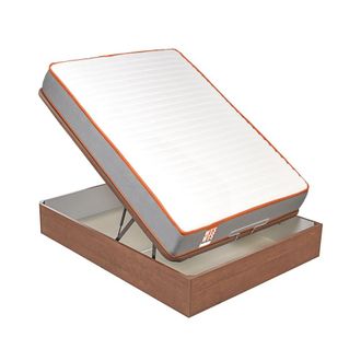 What The Sleep Colch&oacute;n y Canap&eacute;, Muelles ensacados, Cerezo, 90x190