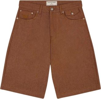 Walk In Paris Long Shorts - Heren - Korte Broeken - Bruin - W32 - Katoen - Korte Broeken