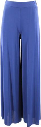 Kaos Dames Chino Broek- Synthetisch Materiaal - Dames - Wijde Broeken - Blauw - XS - Broeken