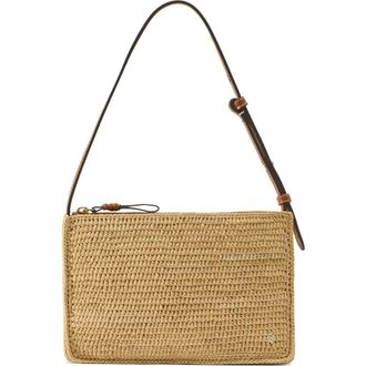 Helen Kaminski Kumana Raffia Shoulder Bag in Natural at Nordstrom