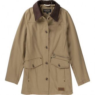 Pendleton Womens Judith Corduroy Collar Field Coat In Old Oak