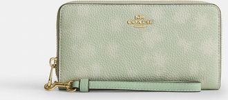 Coach Long Zip Around Wallet With Floral Print