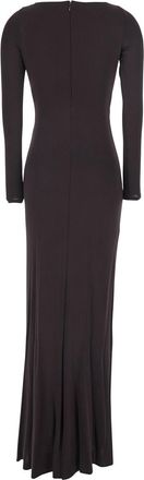 Elisabetta Franchi Womens Long Dress Abr1461e2 Brown Viscose