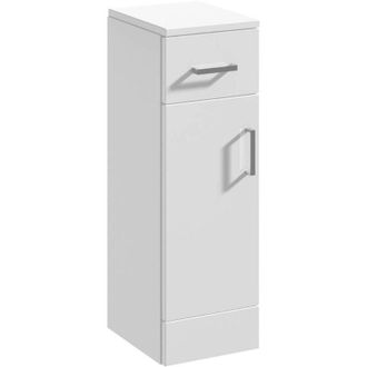 Nuie Nuie - Mayford Gloss White 250mm x 330mm Storage Cupboard - PRC172