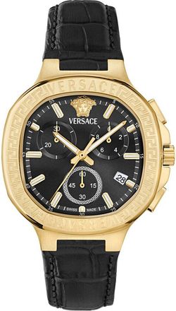 Versace Womens V-Chrono Square Watch