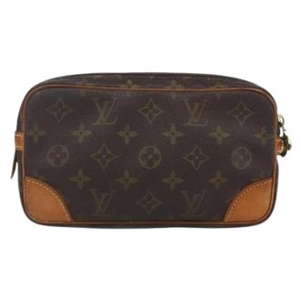Louis Vuitton Pre-owned Clutches, female, Brown, Size: ONE SIZE Pre-owned Canvas Clutch