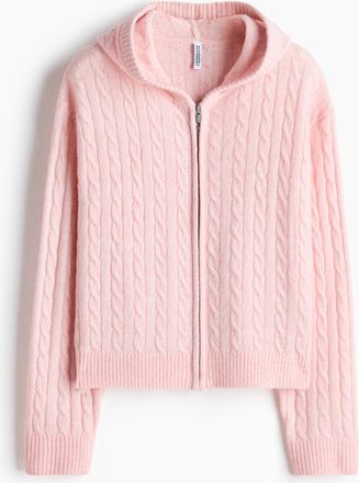 H&M Gerippter Cardigan - Pink