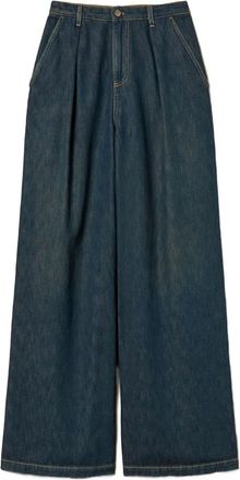 Twin-Set Jeans con pieghe - Blu