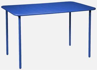 Sweeek Mesa De Jard&iacute;n Met&aacute;lica De 120cm, 4 Plazas