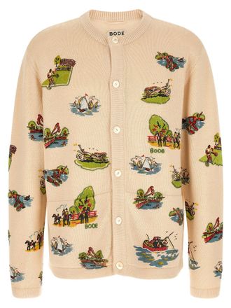 Bode Mens Beaded Camp Cardigan