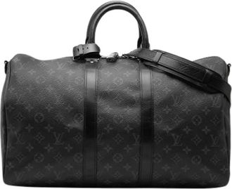Louis Vuitton Pre-owned Keepall Bandouliere 45 - Dames - Vintage Weekendtas - Zwart - ONE Size - Leer - Vintage