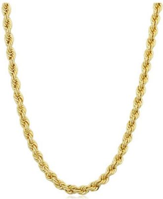 Pompeii3 14k Yellow Gold Filled Mens 3.2-mm Rope Chain Necklace