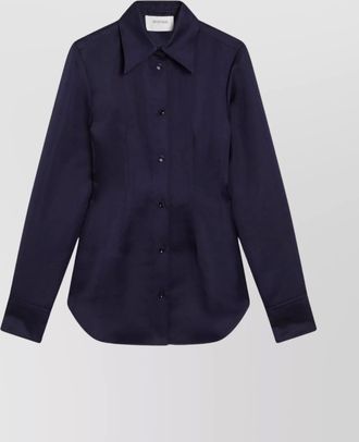 Sportmax fitted long sleeve collared shirt