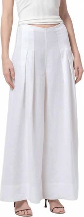 Citizens Of Humanity Womens Iviera Cropped Palazzo Pants In White