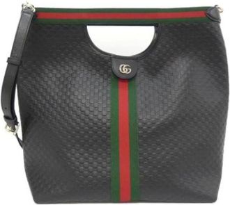 Gucci Pre-owned Cuoio borse-gucci - - Pre-owned - Donna - Nero - ONE SIZE