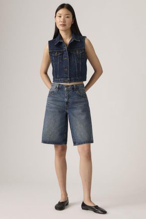 Levi's Jorts Dad holgados - Mujer - 24 - Lavado oscuro / Hinged Heart Jort