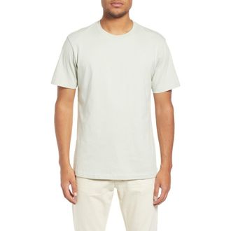 Frame Denim Logo Cotton T-Shirt in Grey Green at Nordstrom, Size X-Small