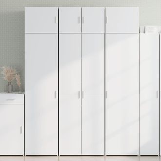 Berkfield Home Storage Cabinet White 70x42.5x225 cm Engineered Wood
