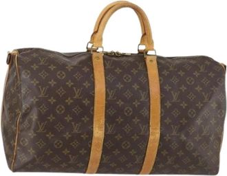Louis Vuitton Pre-owned Weekend Bags, female, Brown, Size: ONE SIZE Pre-owned Weekend Bag