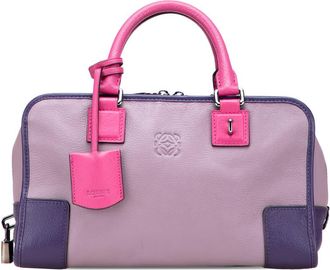 Loewe Pre-owned Loewe Tricolor Goatskin Amazona 28 Ladies 61206