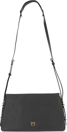 Pinko Triplet Schoudertas - Dames - Schoudertassen - Zwart - ONE Size - Katoen - Tassen