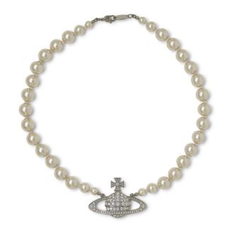 Vivienne Westwood Necklaces, female, Beige, Size: M Pearl Bas Relief Bracelet