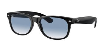 Ray-Ban RB2132F New Wayfarer Asian Fit 901/3F Mens Sunglasses Black Size 55