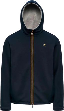 K-Way Jack Omkeerbare Jas - Heren - Vesten met rits - Blauw - L - Polyester - Hoodies & sweatvesten