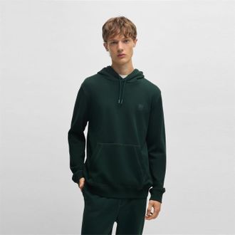 HUGO BOSS Mens Wetalk Hoodie, Premium Comfort And Style in Open Green 350 - Size Small