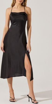 ASTR the Label Cowl Neck Slipdress in Black at Nordstrom Rack, Size X-Small