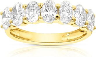 Vir Jewels 1.50 cttw Oval Lab Grown Diamond Wedding Band in 14K Yellow Gold For Women
