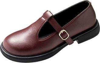 Generic Ladies Loafers Wide Fit Comfortable Shoes Round Toe Solid Color Stylish Flat Low Heel Lightweight Casual Walking Shoes Work Leisure