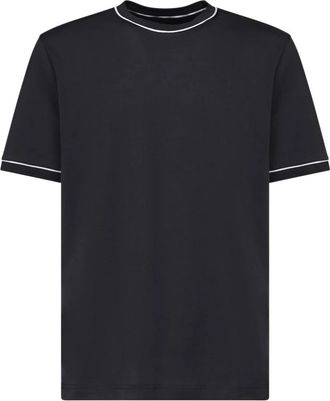Eleventy Katoenen T-shirts en Polos Blauw - Heren - T-shirts - Blauw - M - Katoen - Tops