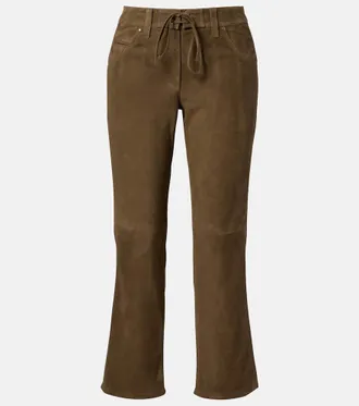 Isabel Marant Suede straight-leg pants