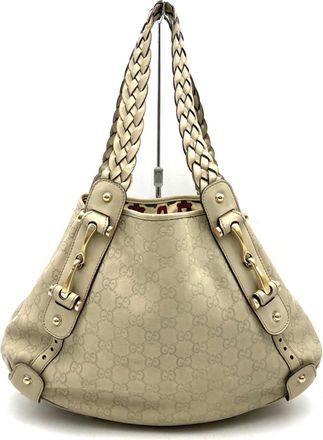 Gucci Beige Leather Tote Bag (Pre-Owned)
