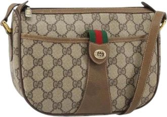 Gucci Pre-owned Cross Body Bags, female, Beige, Size: ONE SIZE Pre-owned Plastic Cross Body Bag
