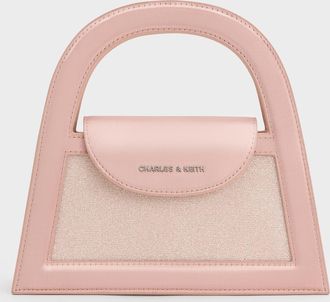 Charles & Keith Este Glittered Top Handle Bag