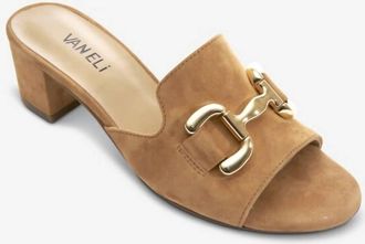 Vaneli Womens Oksana Sandals In Cuoio Suede