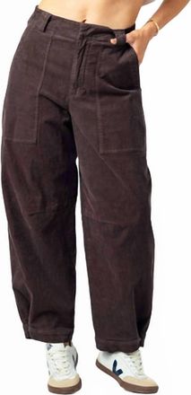 Sundays Corduroy Sawyer Pants In Chocolate Brown