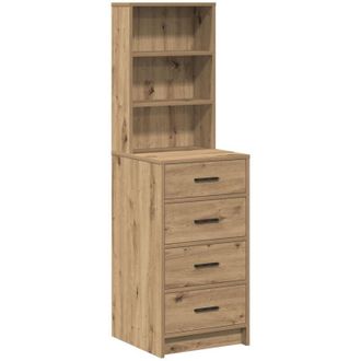 vidaXL Highboard Artisan oak 40 x 41 x 135 cm Engineered wood vidaXL