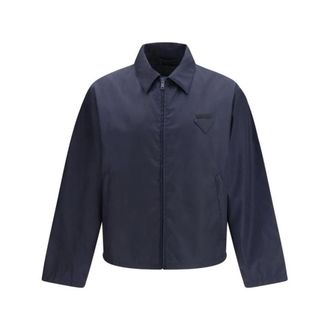 Prada Re-Nylon Jacket - Heren - Jassen - Blauw - Maat: XL Nylon