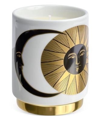 Fornasetti sun-print candle (295g) - White
