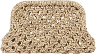 Twentyfourhaitch Pochette intrecciata Pietre - Bags - Mujer - Beige - ONE SIZE